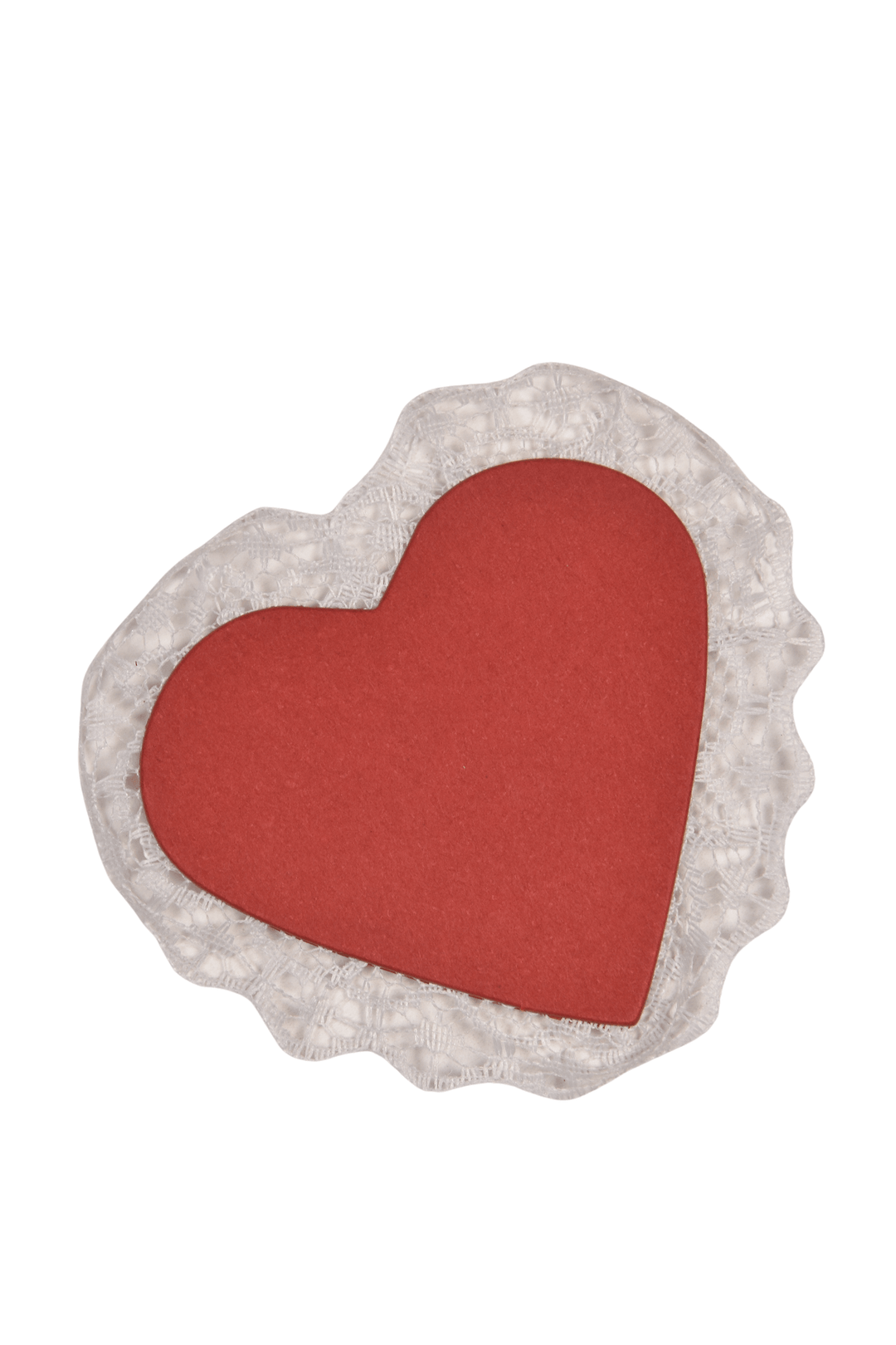 Heart Red with Lace