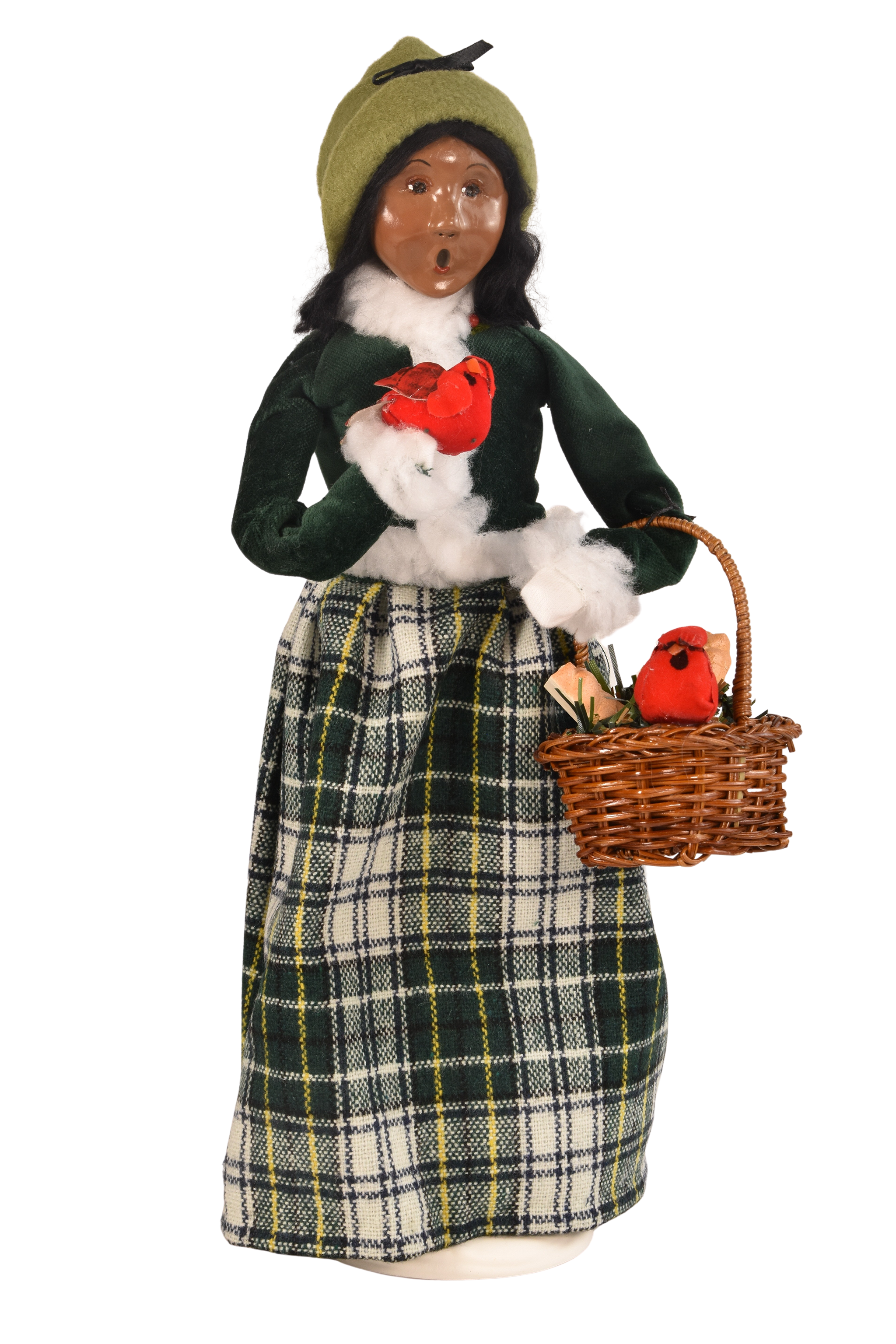 Cardinal Woman Caroler Doll, Byers' Christmas Figurine – Byers