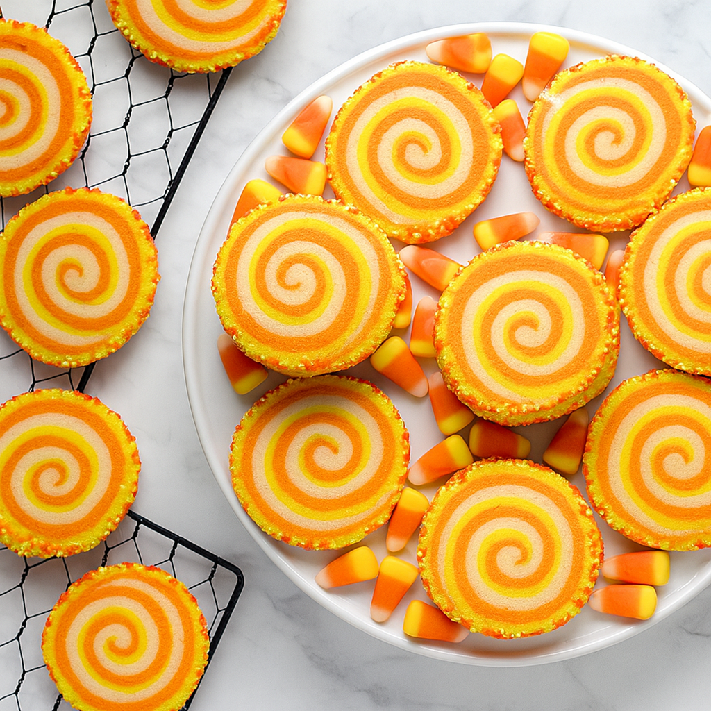 Candy Corn Swirl Cookies Recipe