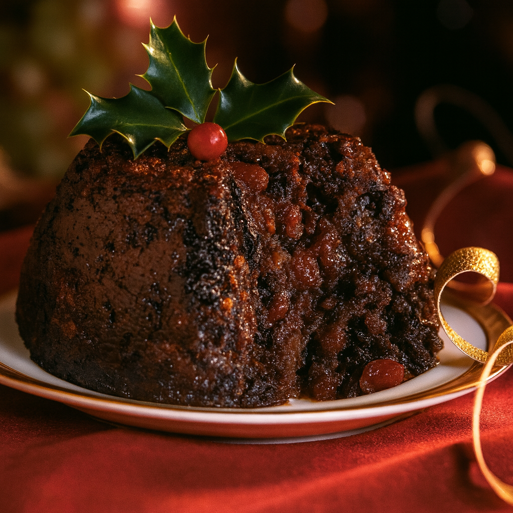 Photo of Christmas Pudding from “Christmas Feasts”