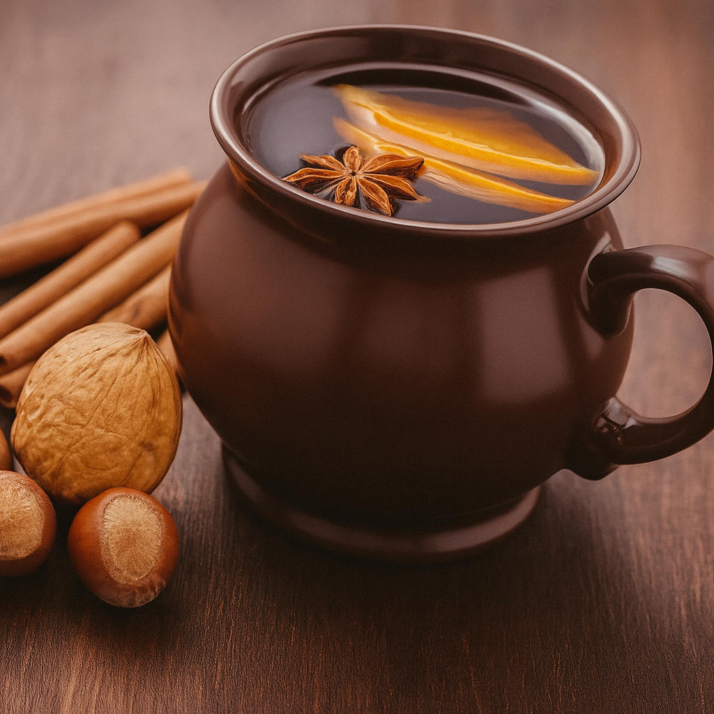 Photo of a cup of Glögg