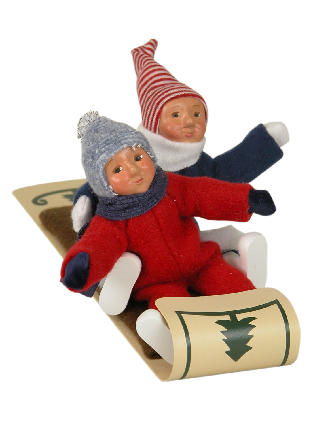 2017  Two Toddlers on Toboggan