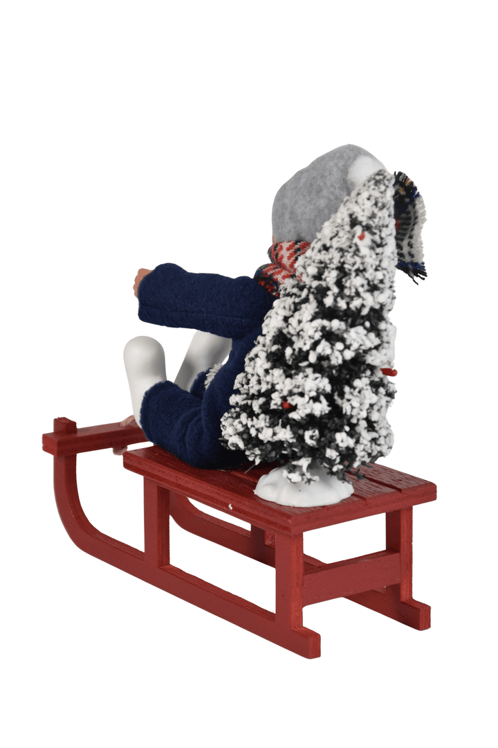 Toddler on Sled