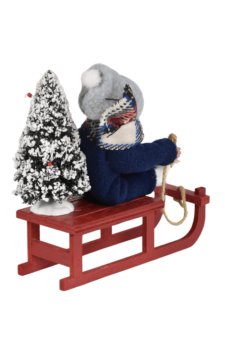 Toddler on Sled