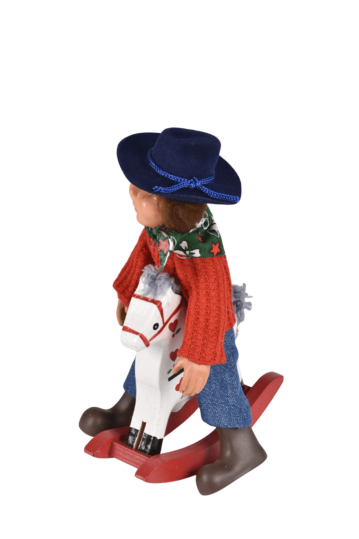 Toddler with Rocking Horse