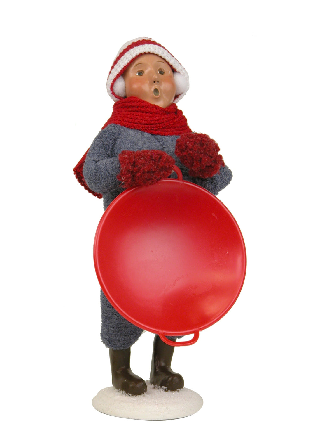 2015  Snow Day Kid with Saucer