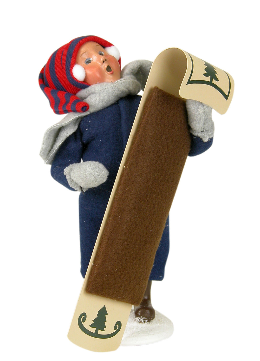 2015  Snow Day Kid with Toboggan