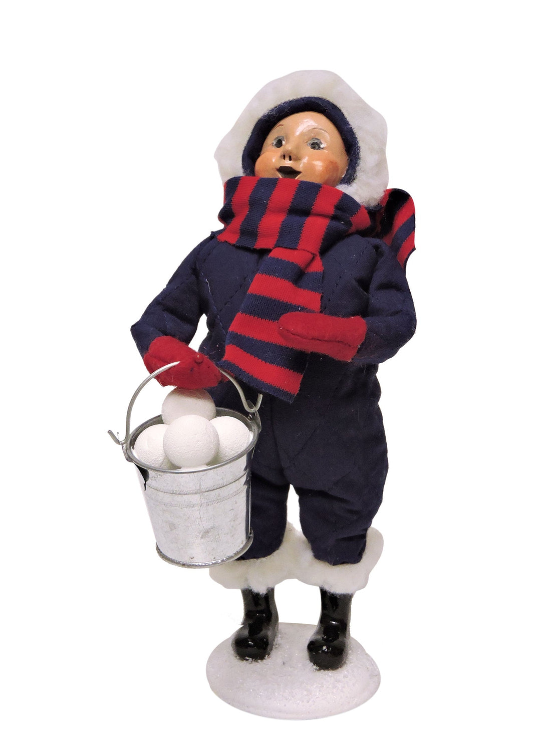 2016  Snow Day Kid with Snowballs