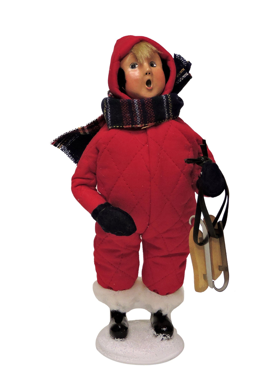 2016  Snow Day Kid Holding Skates