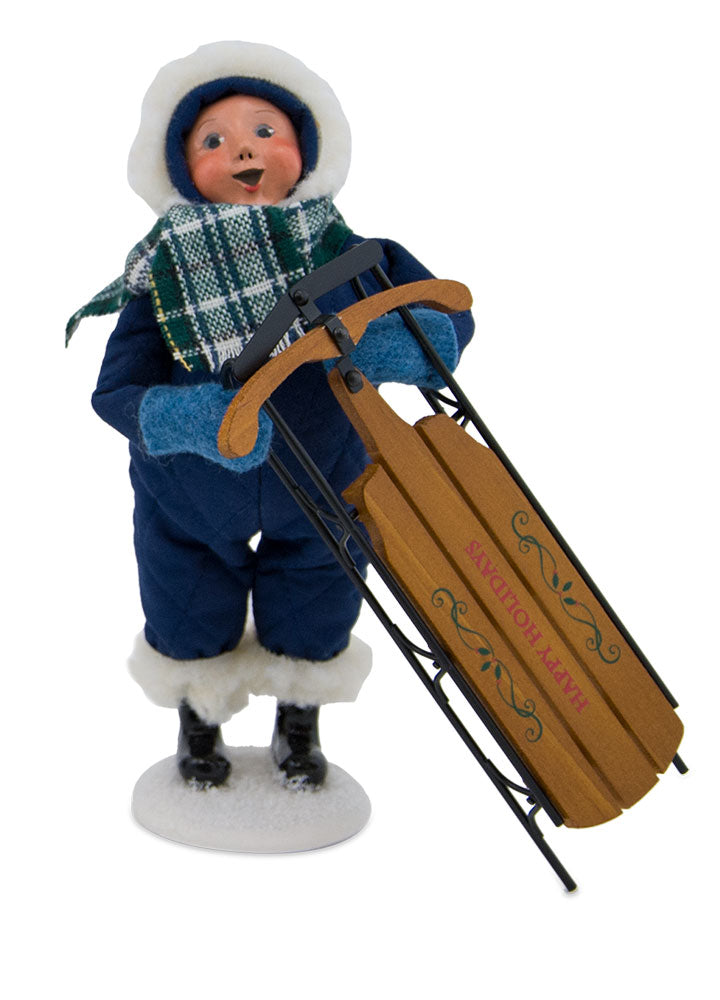 2017  Snow Day Kid with Sled