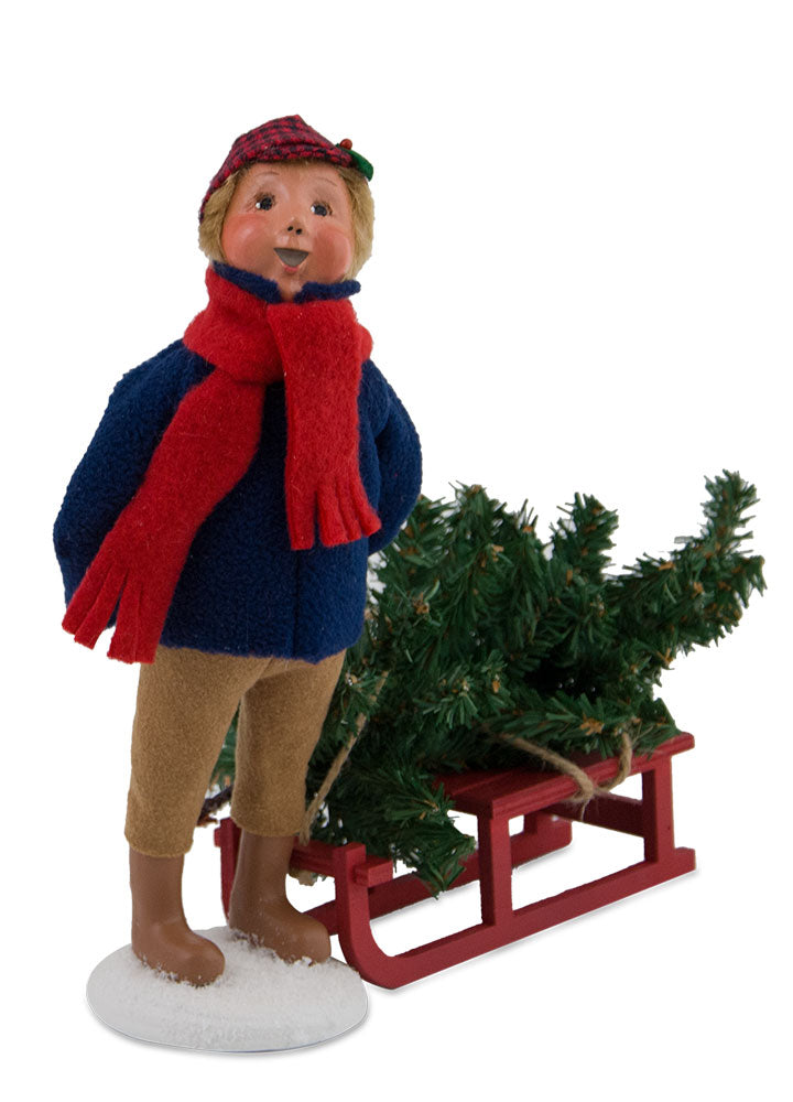 2017  Boy Bringing Home Tree