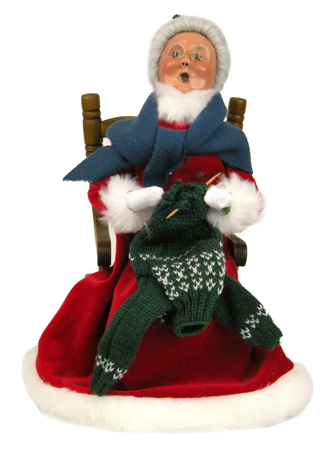 2014  Red Velvet Mrs. Claus Knitting