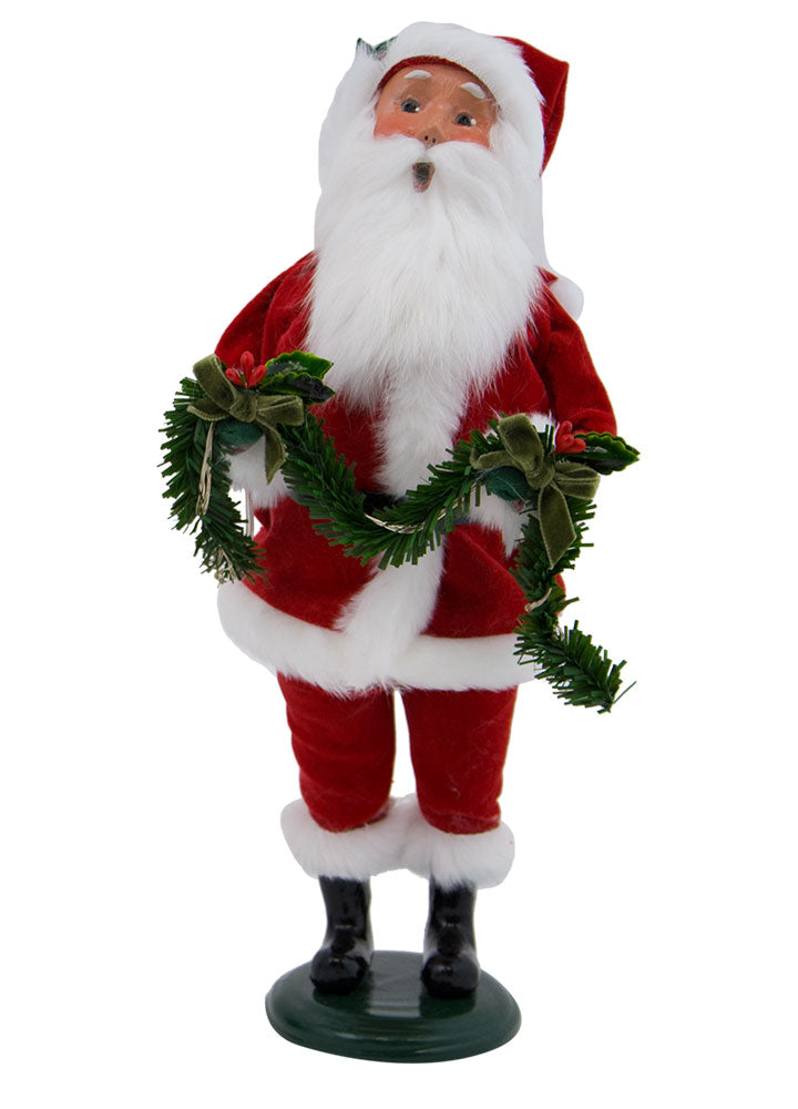 2017  Red Velvet Santa w/ Lighted Greens