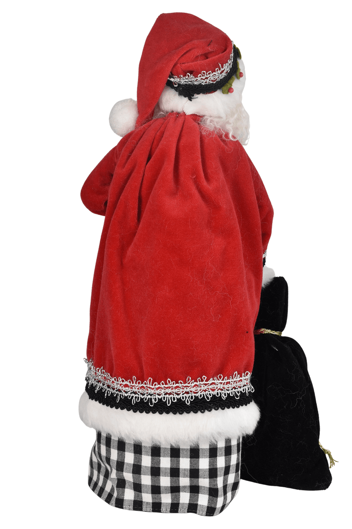 Santa w Black Check