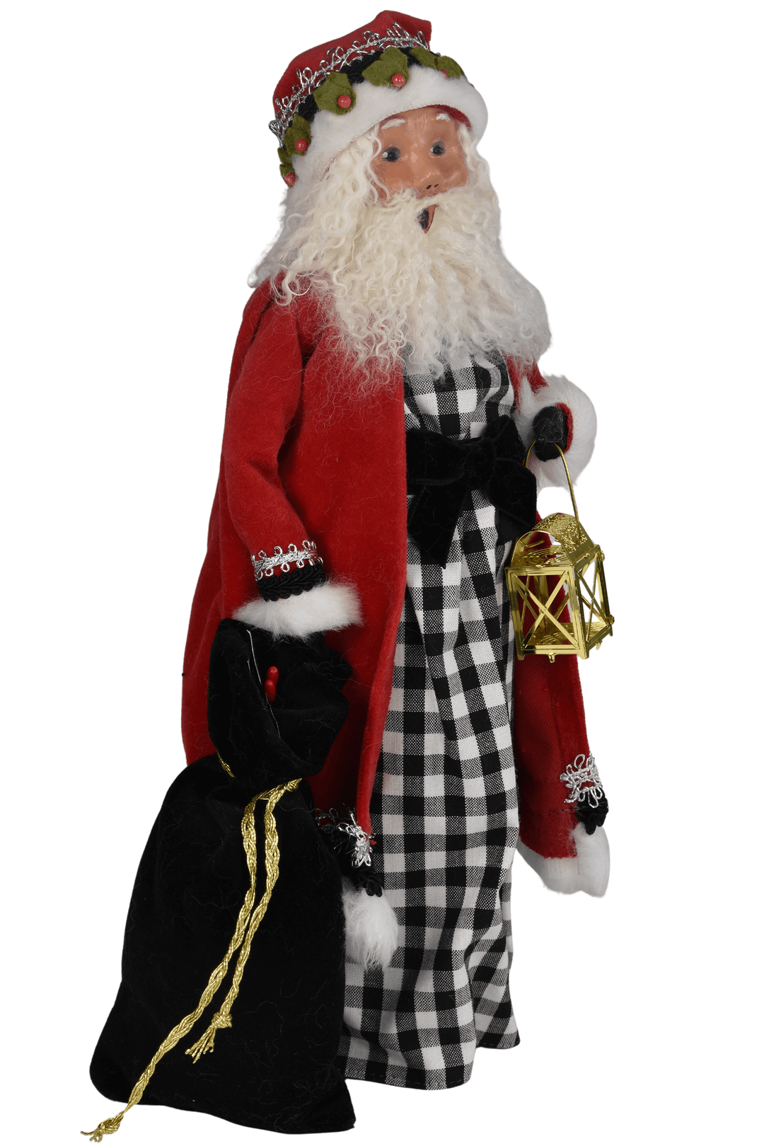 Santa w Black Check