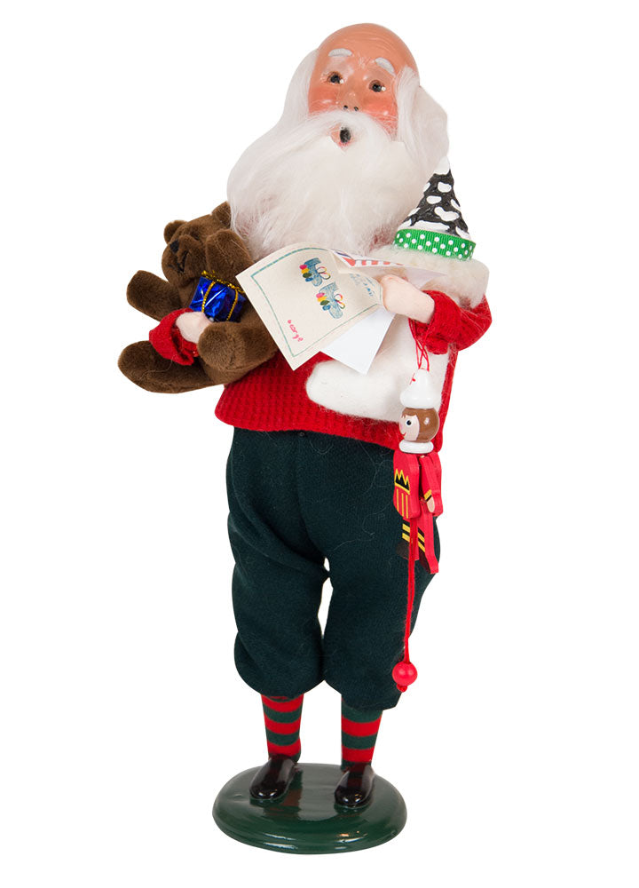2018  Bald Santa Reading Letters