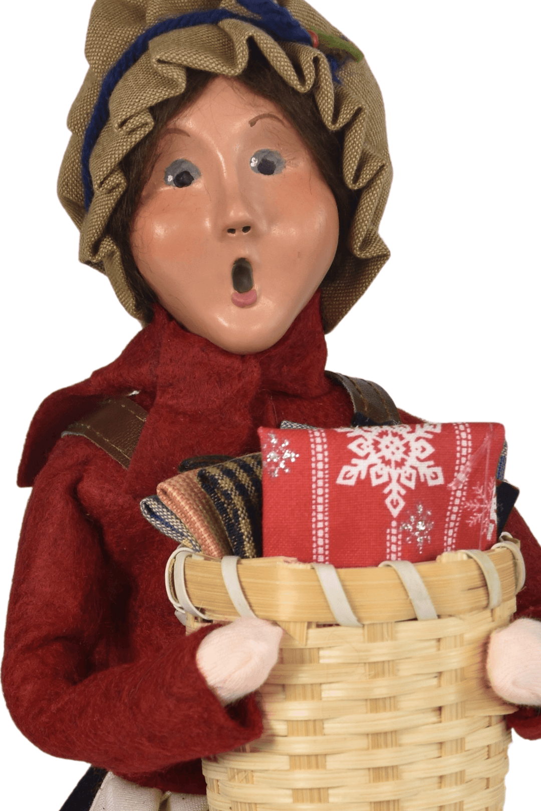 Woman Selling Fabrics