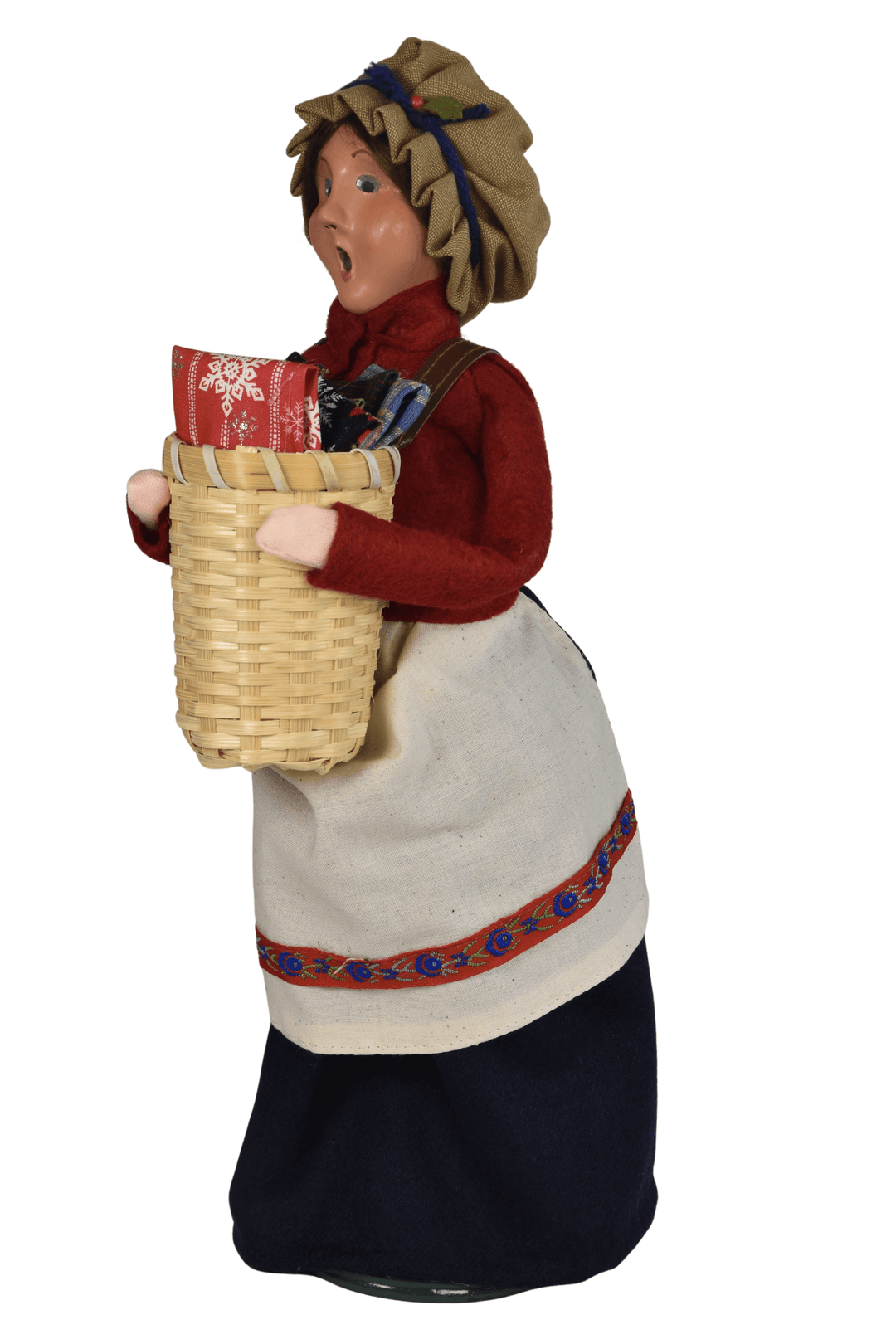 Woman Selling Fabrics