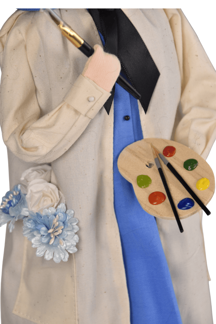 Artist Painting Flowers