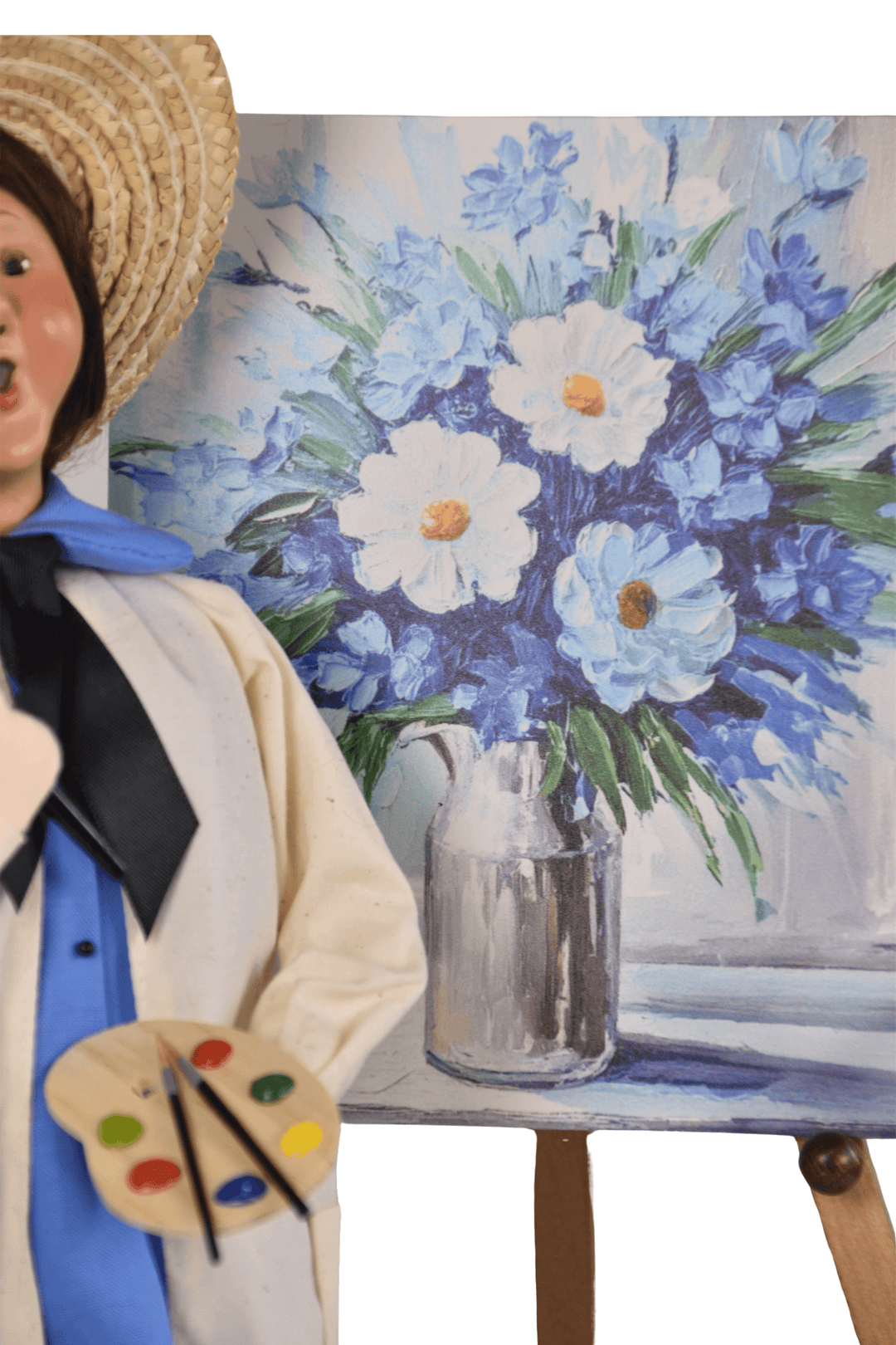 Artist Painting Flowers
