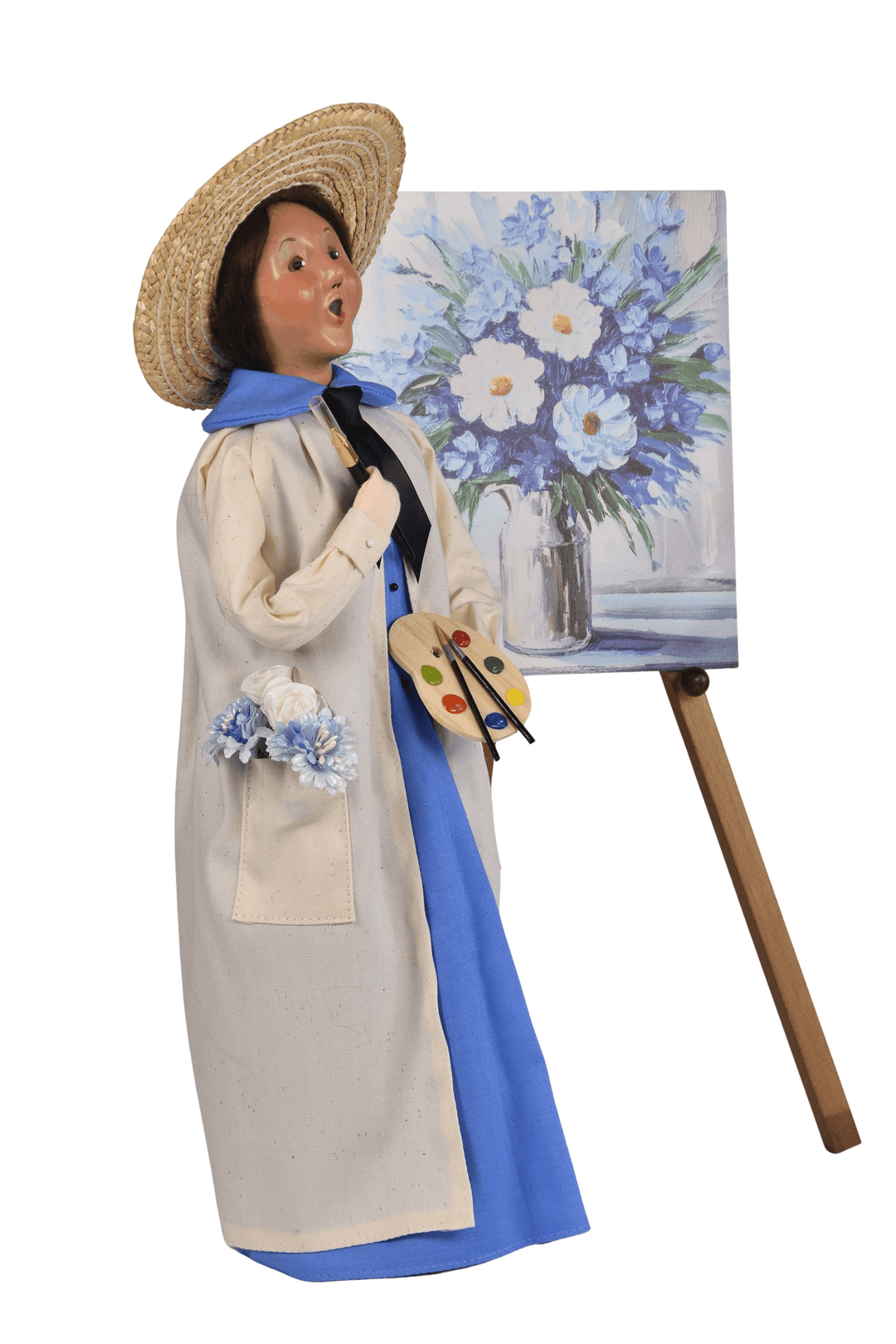 Artist Painting Flowers