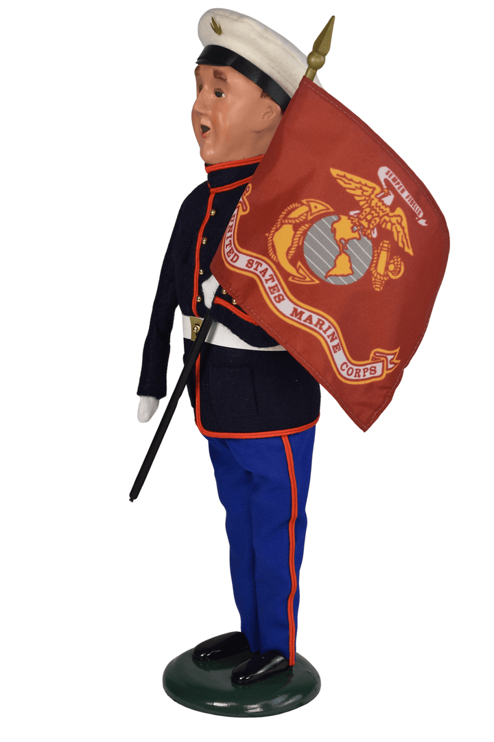 Marine Man with Flag
