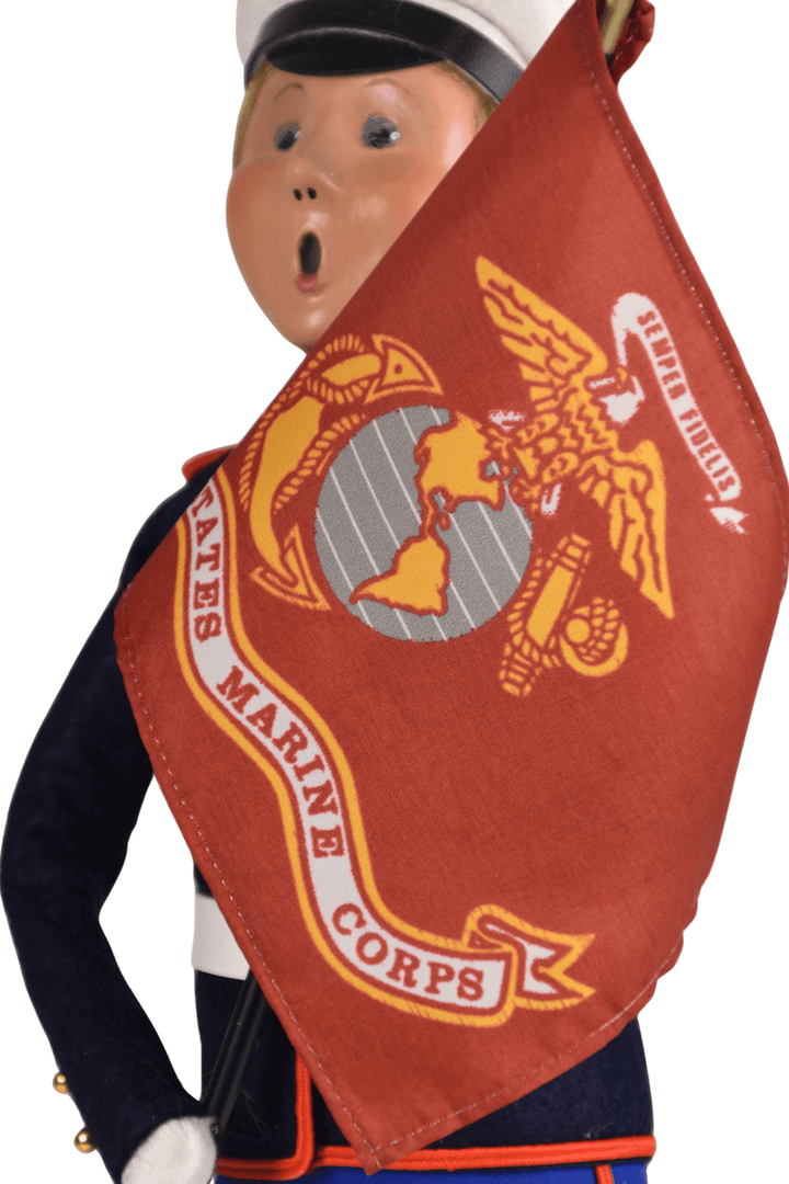 Marine Woman with Flag