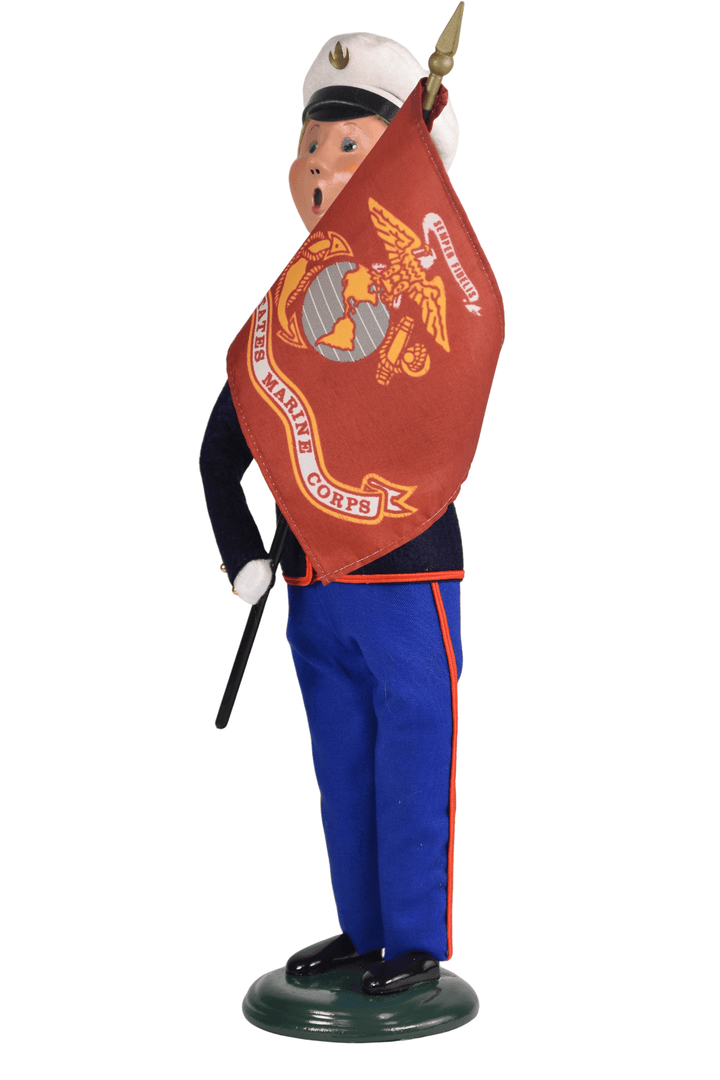 Marine Woman with Flag