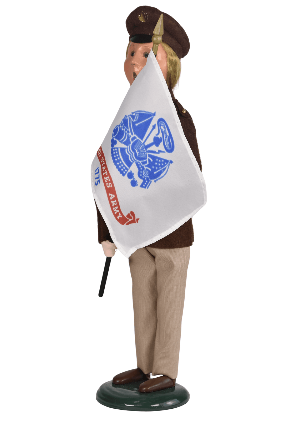Army Woman with Flag