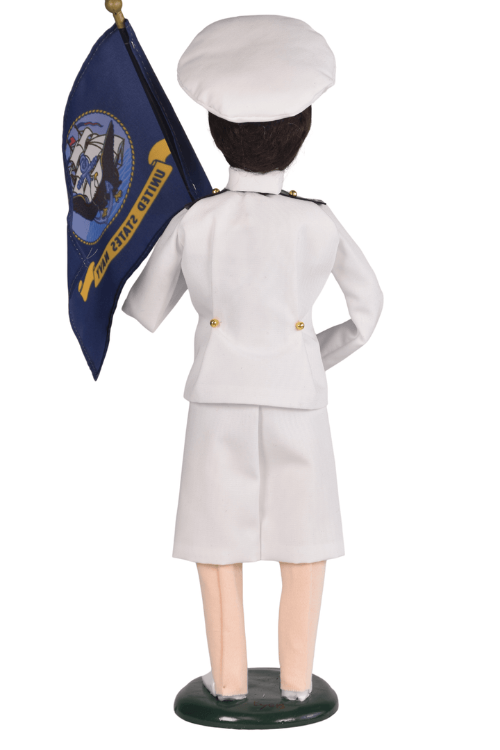 Navy Woman with Flag