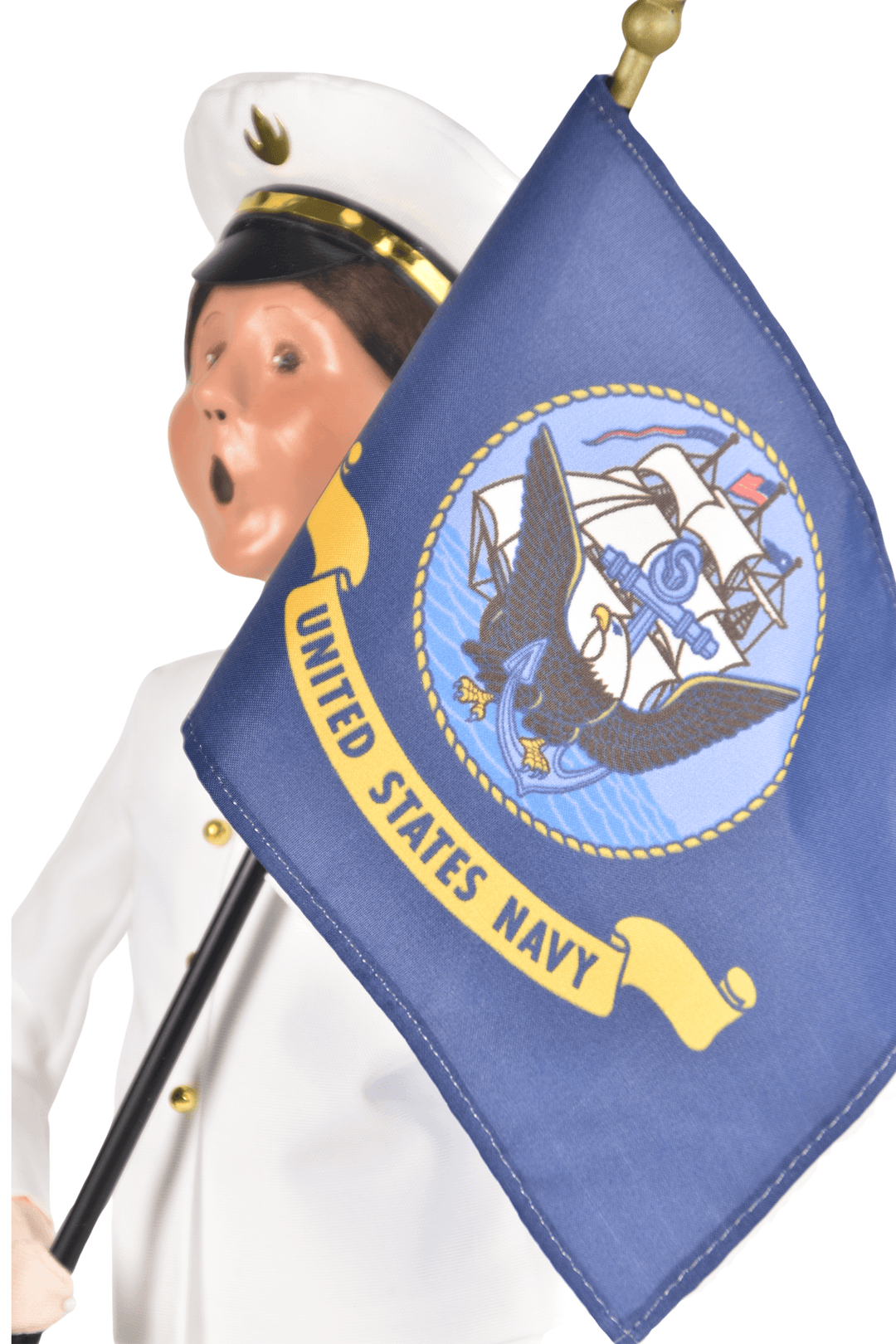 Navy Woman with Flag