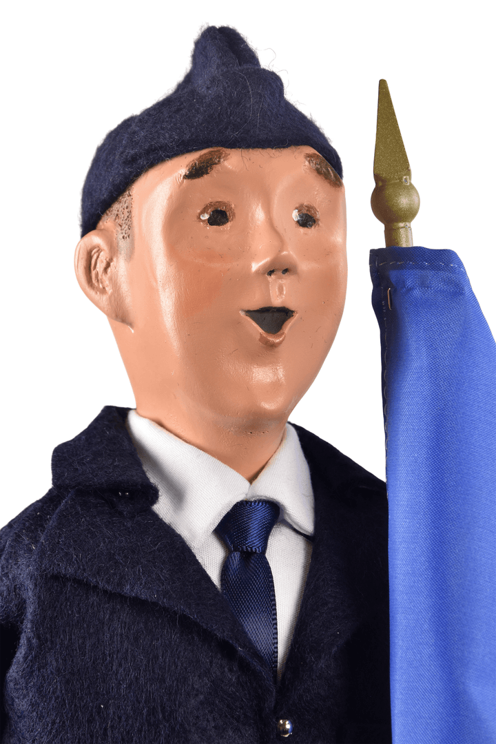 Air Force Man with Flag