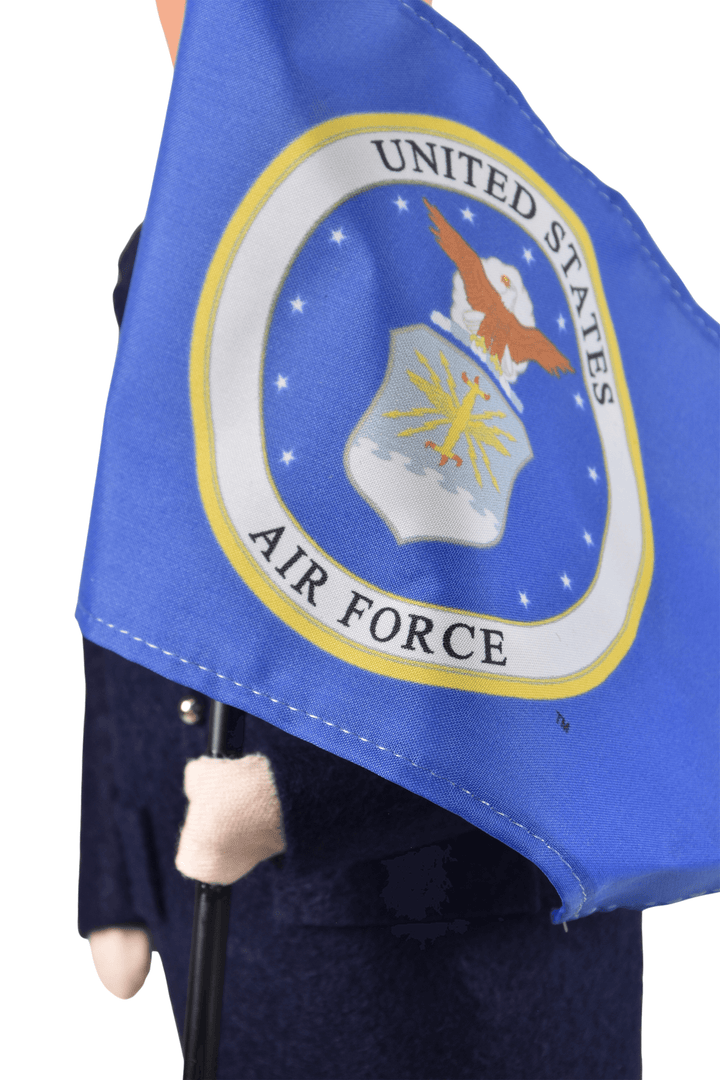 Air Force Man with Flag