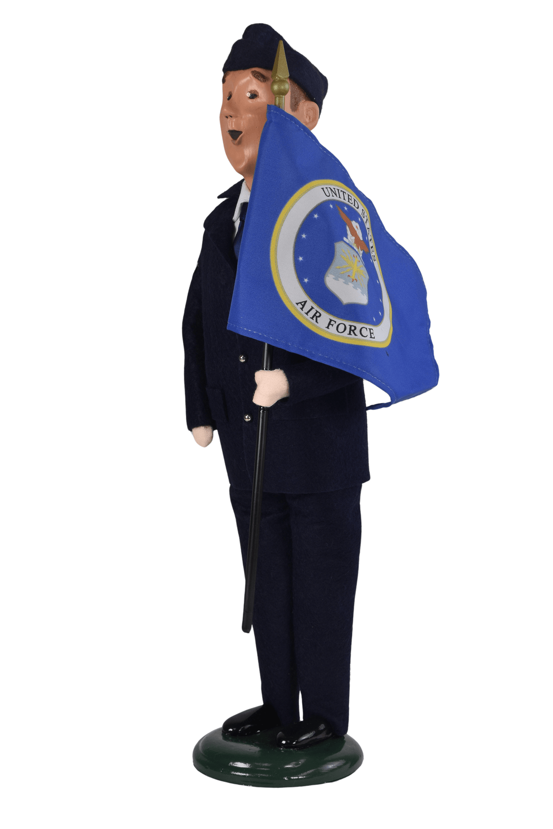 Air Force Man with Flag