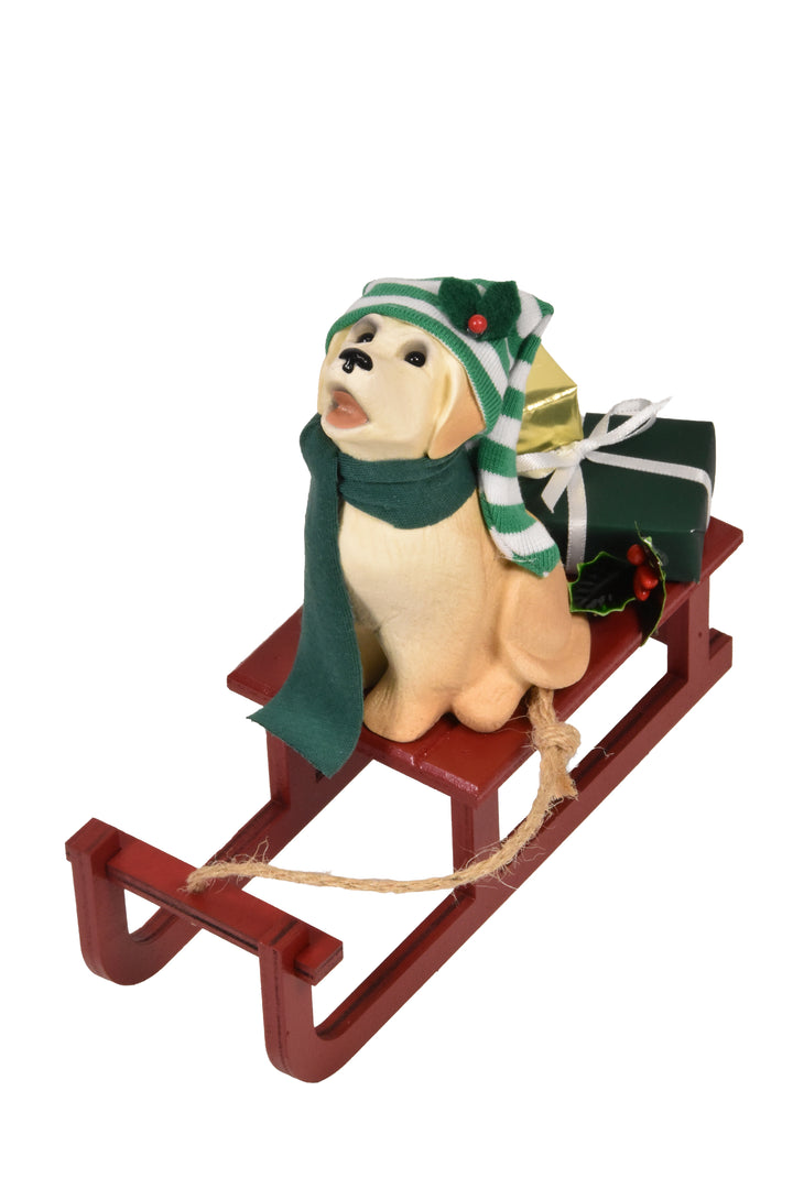 Dog with Sled