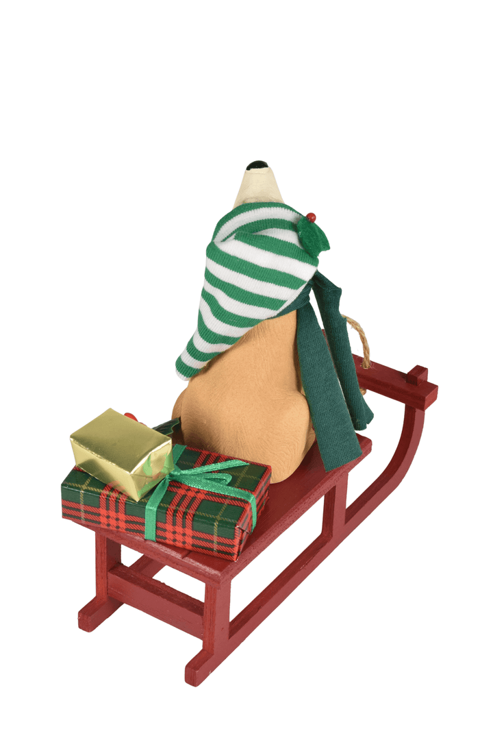 Dog with Sled