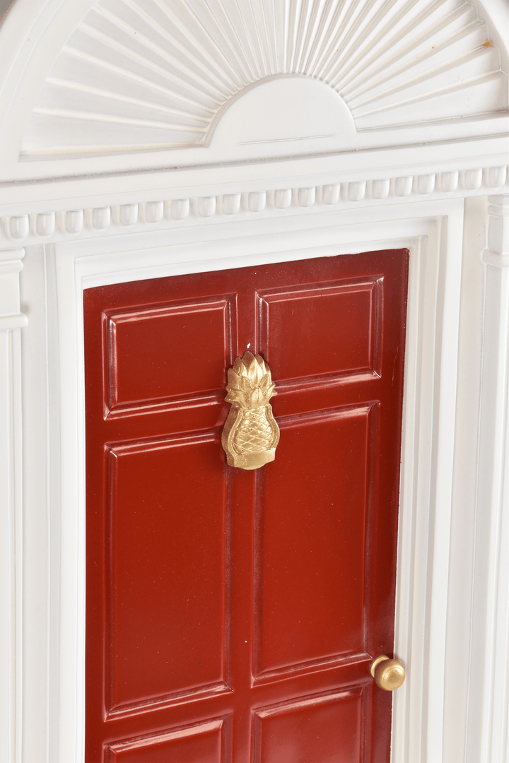 Red Door with Pineapple