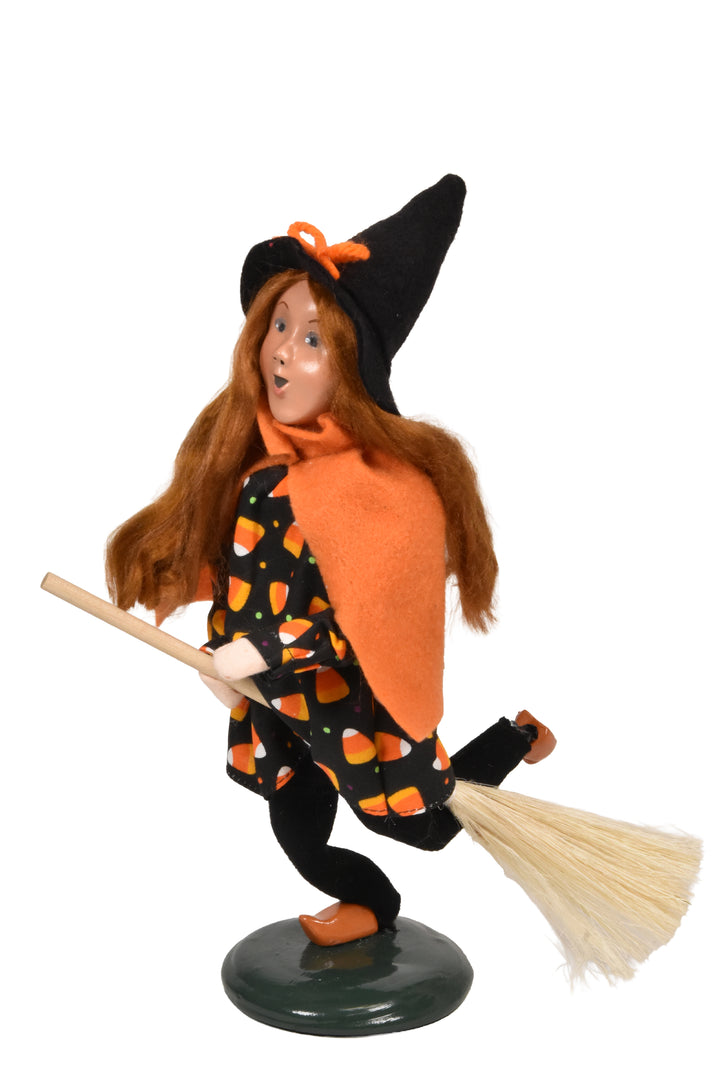 Girl Witch On Broom