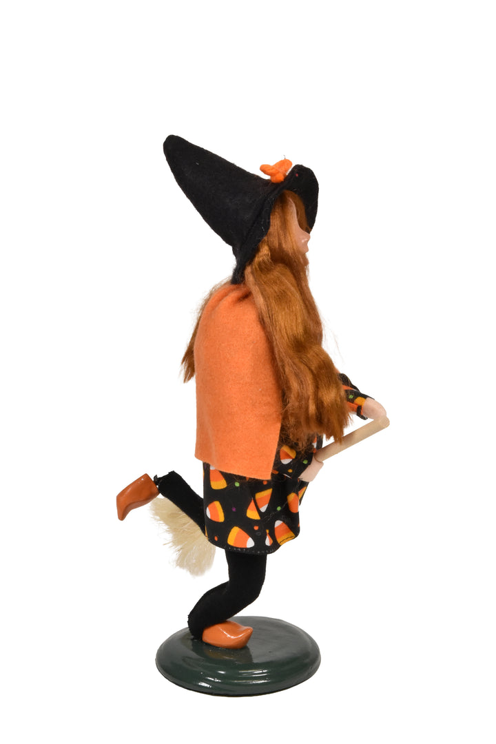 Girl Witch On Broom