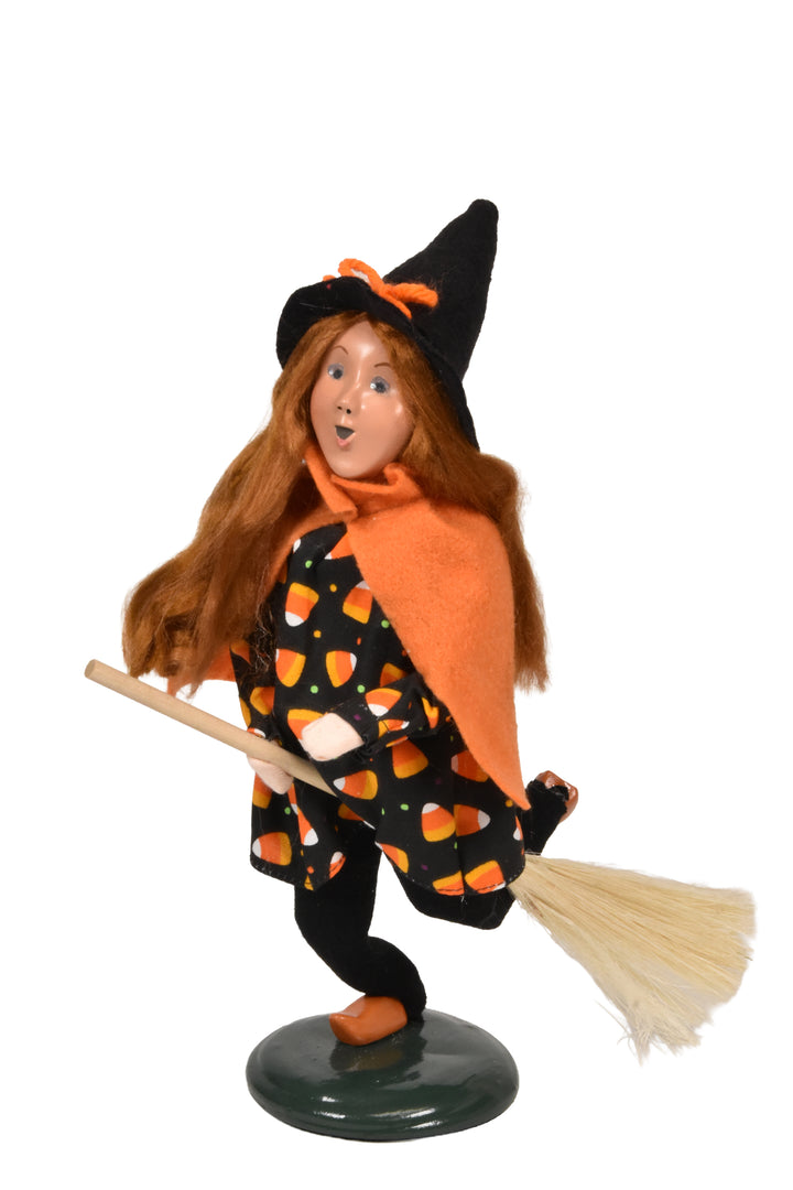 Girl Witch On Broom
