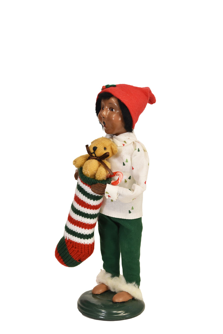 African American Stocking Family Boy