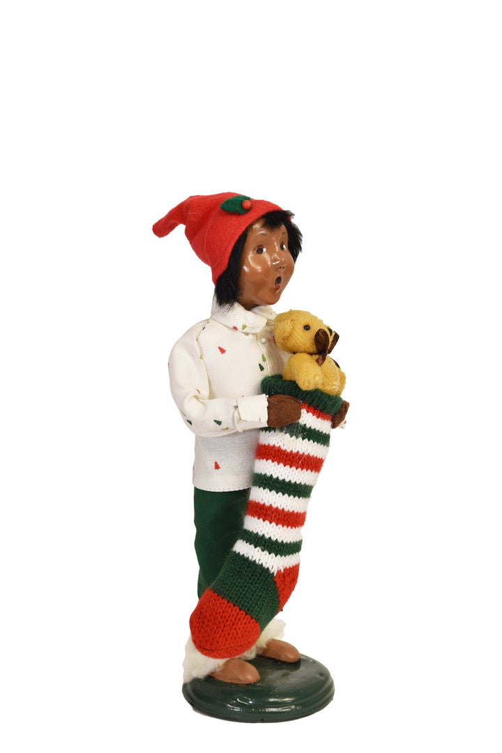 African American Stocking Family Boy