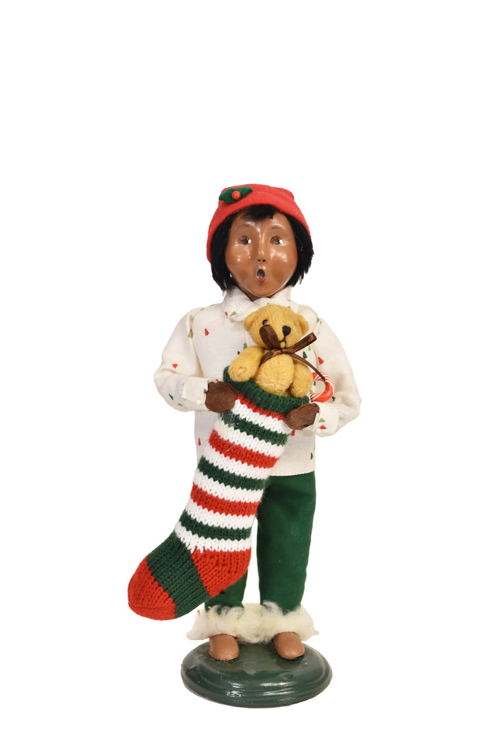 African American Stocking Family Boy