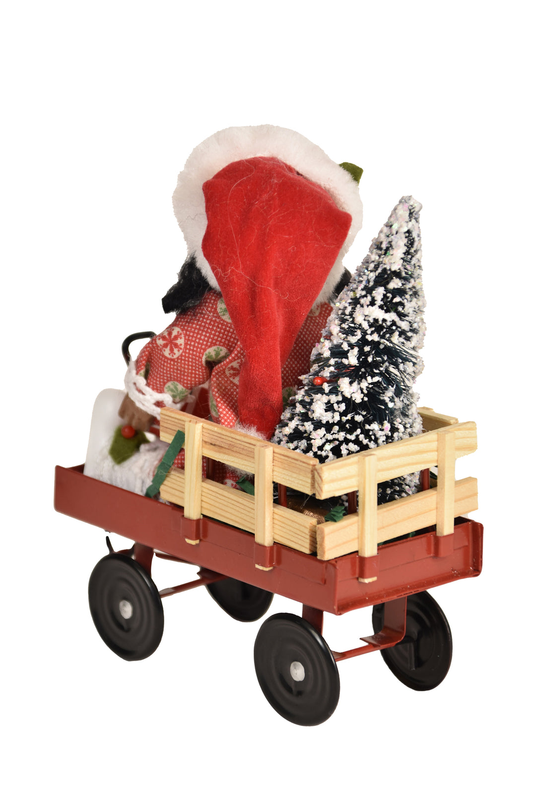 African American Toddler In Wagon