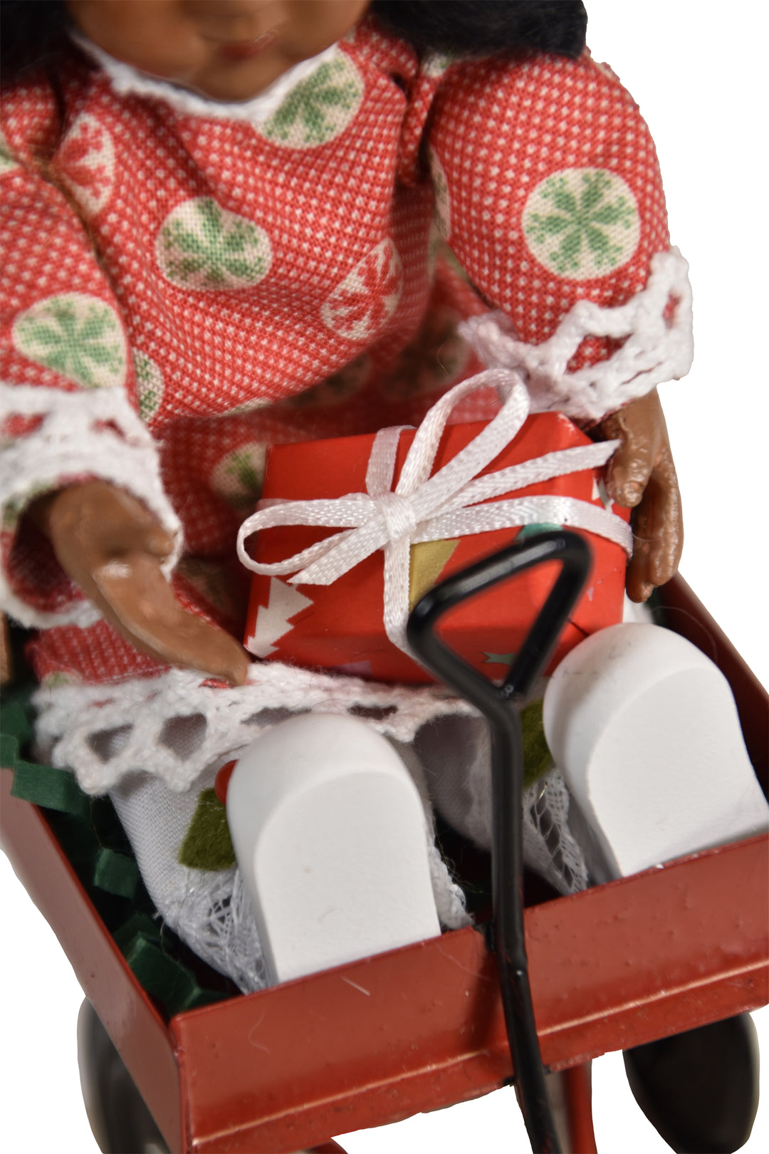 African American Toddler In Wagon