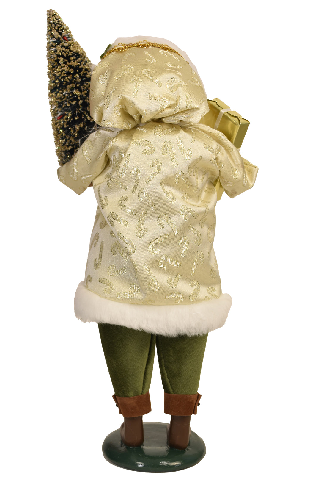 African American Gold Sparkle Santa