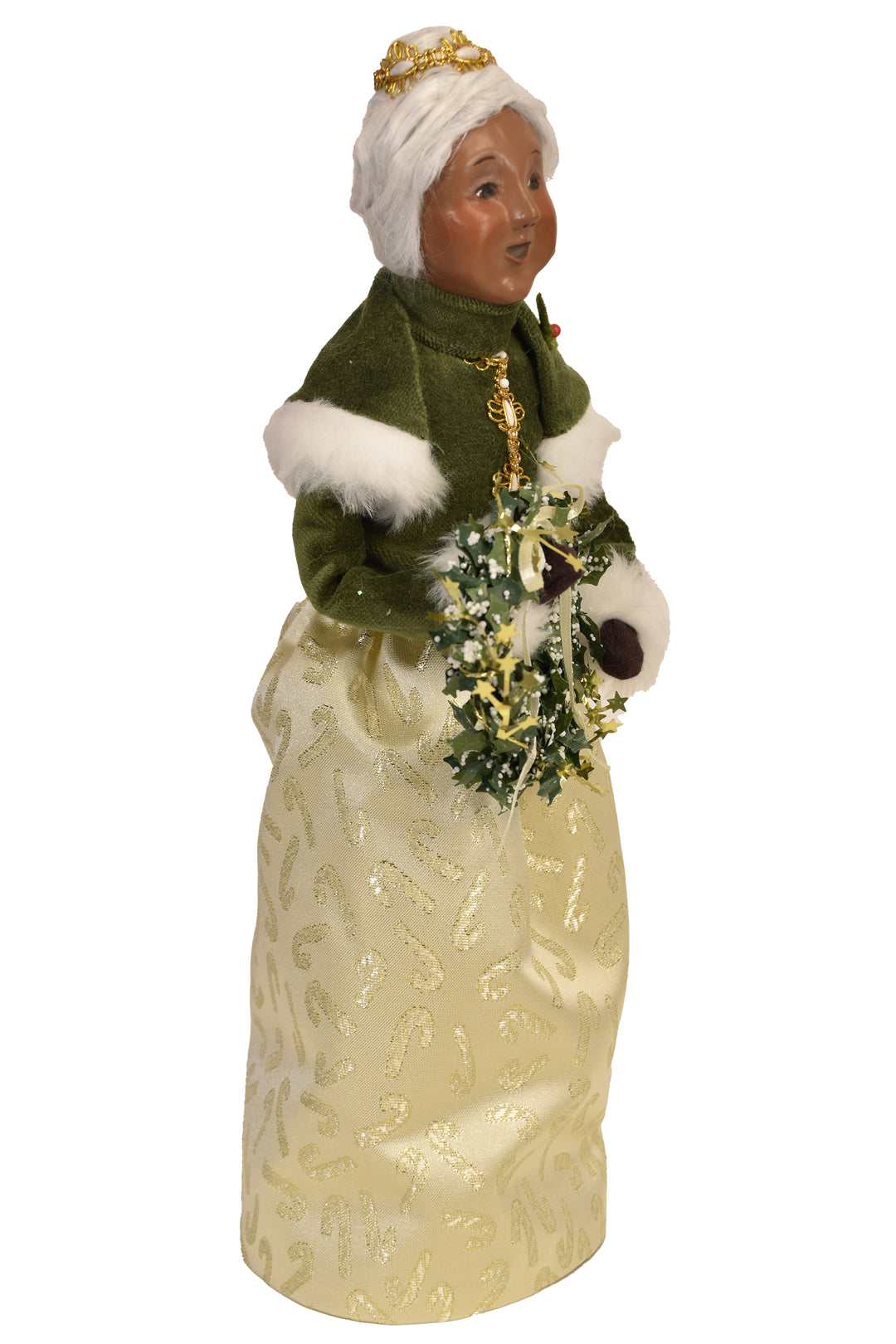 African American Gold Sparkle Mrs Claus