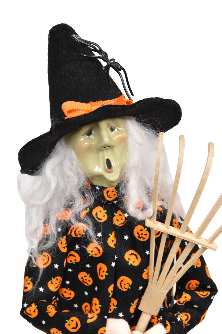 Jack O' Lantern Witch - One Of A Kind - Auction