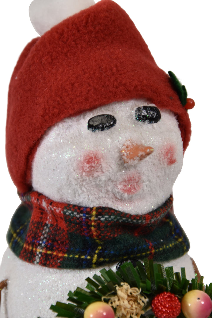 Snowman with Wreath