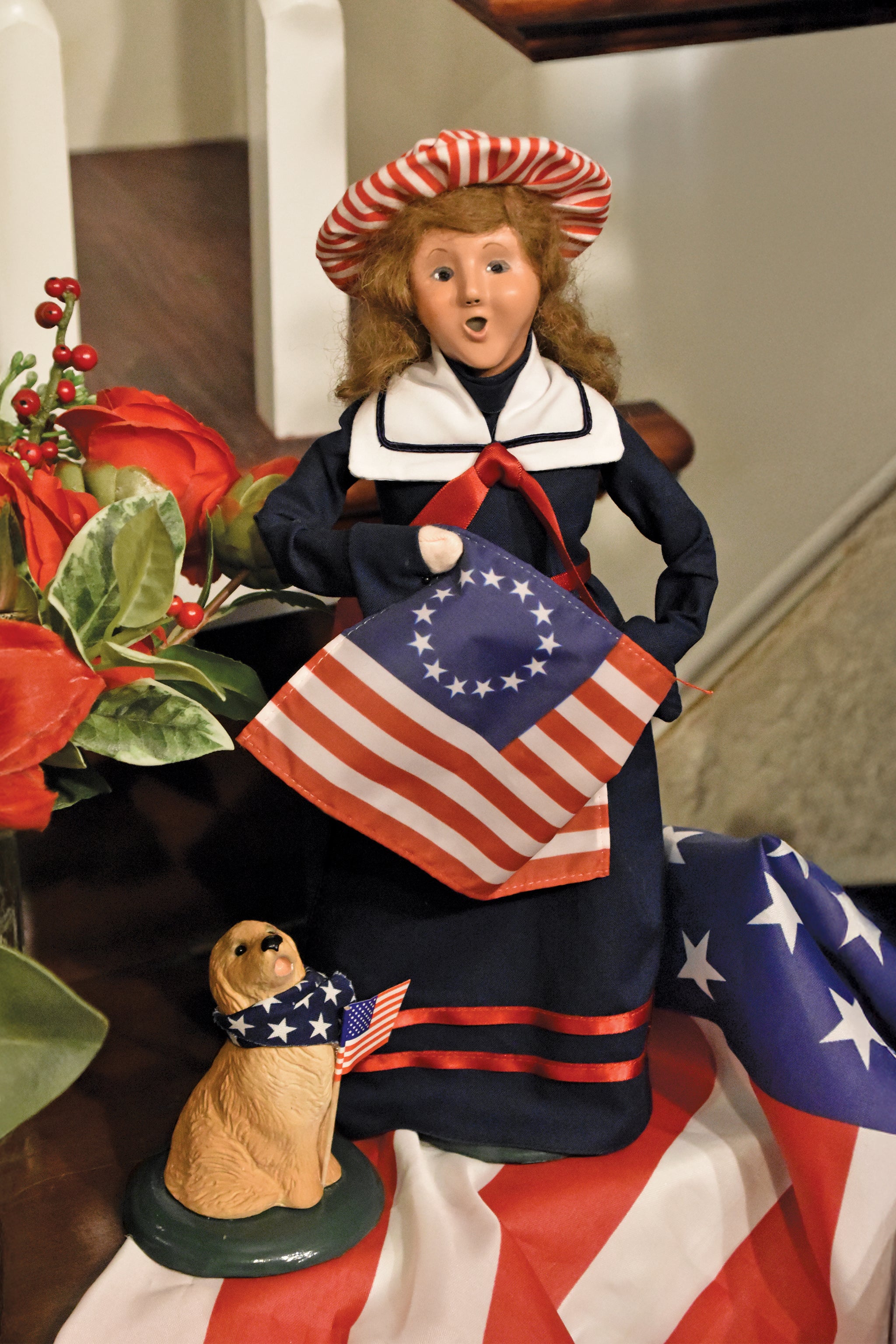 激レア Byers' Choice キャロラーフィギュア Lady Liberty Caroler Figurine - Byers' Choice Caroler Doll – Byers